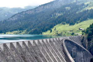 waterfalls and reservoirs